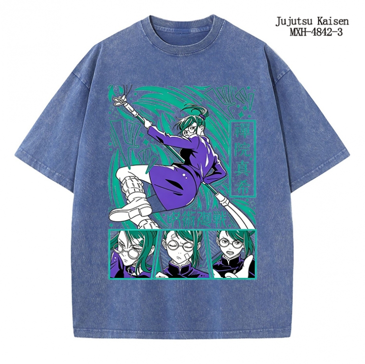 Jujutsu Kaisen Anime peripheral pure cotton washed and worn T-shirt from S to 2XL