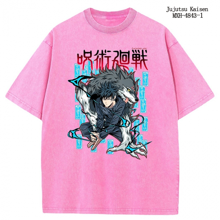 Jujutsu Kaisen Anime peripheral pure cotton washed and worn T-shirt from S to 2XL