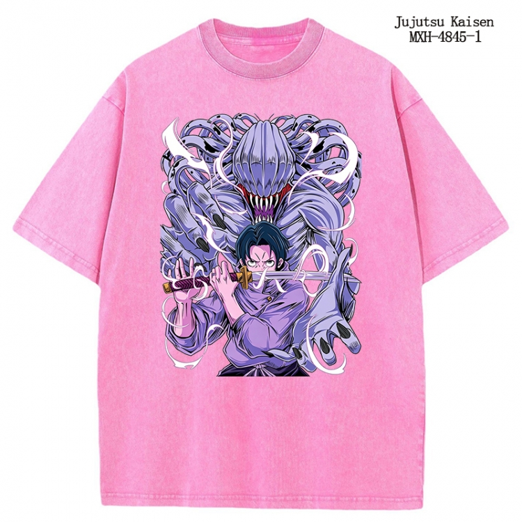 Jujutsu Kaisen Anime peripheral pure cotton washed and worn T-shirt from S to 2XL