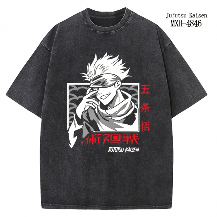 Jujutsu Kaisen Anime peripheral pure cotton washed and worn T-shirt from S to 2XL