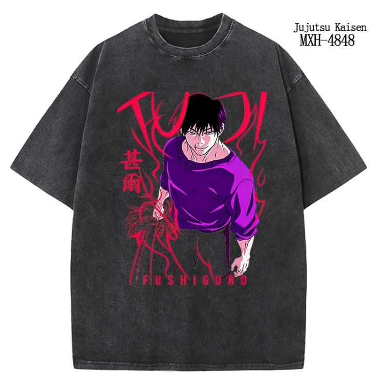Jujutsu Kaisen Anime peripheral pure cotton washed and worn T-shirt from S to 2XL