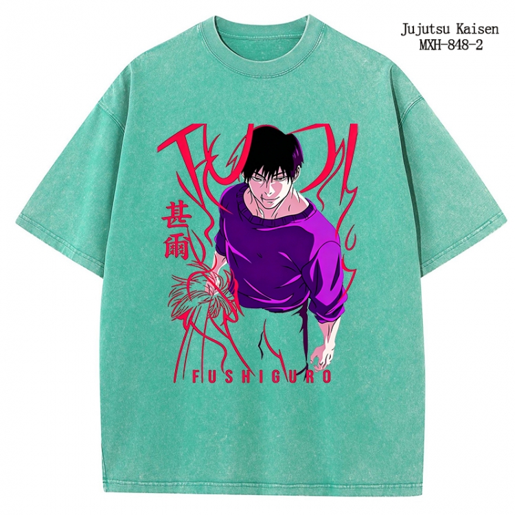 Jujutsu Kaisen Anime peripheral pure cotton washed and worn T-shirt from S to 2XL