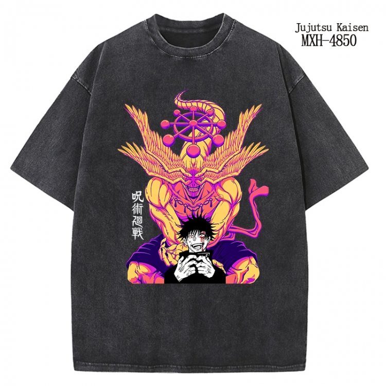 Jujutsu Kaisen Anime peripheral pure cotton washed and worn T-shirt from S to 2XL