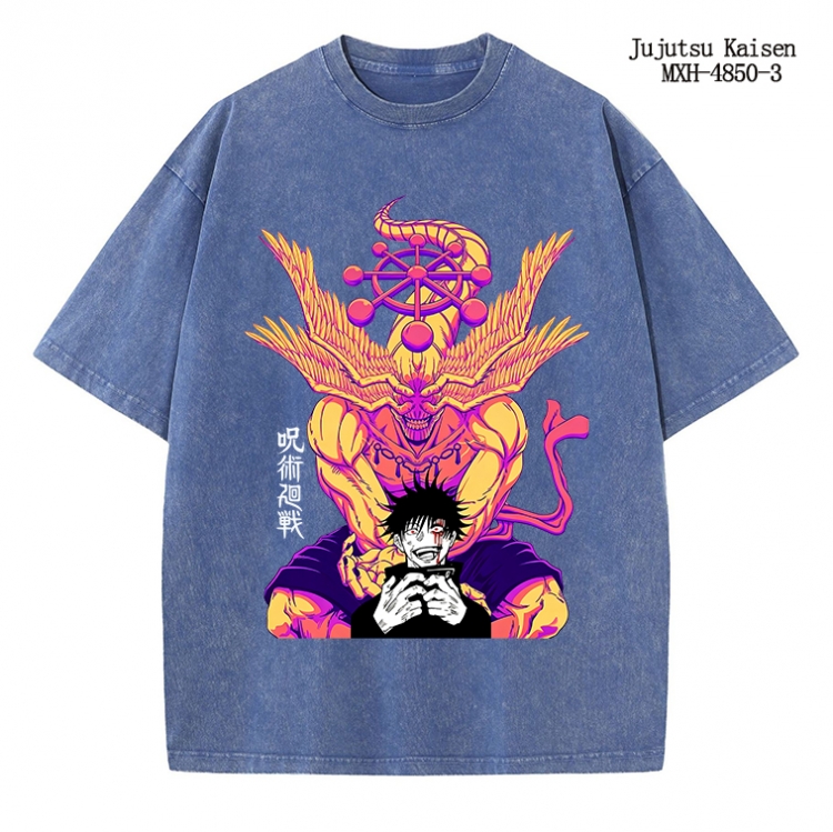 Jujutsu Kaisen Anime peripheral pure cotton washed and worn T-shirt from S to 2XL