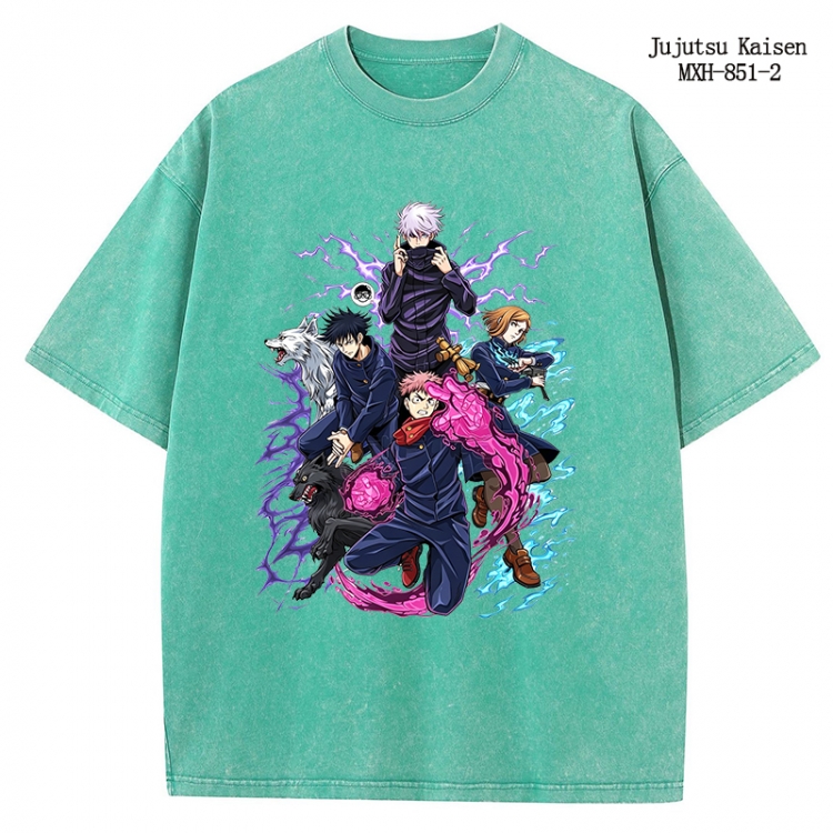 Jujutsu Kaisen Anime peripheral pure cotton washed and worn T-shirt from S to 2XL