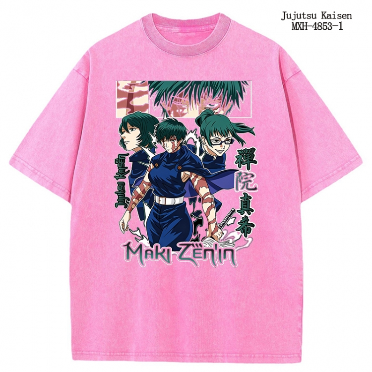 Jujutsu Kaisen Anime peripheral pure cotton washed and worn T-shirt from S to 2XL