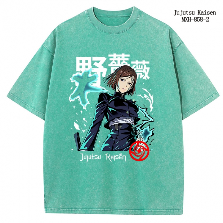 Jujutsu Kaisen Anime peripheral pure cotton washed and worn T-shirt from S to 2XL