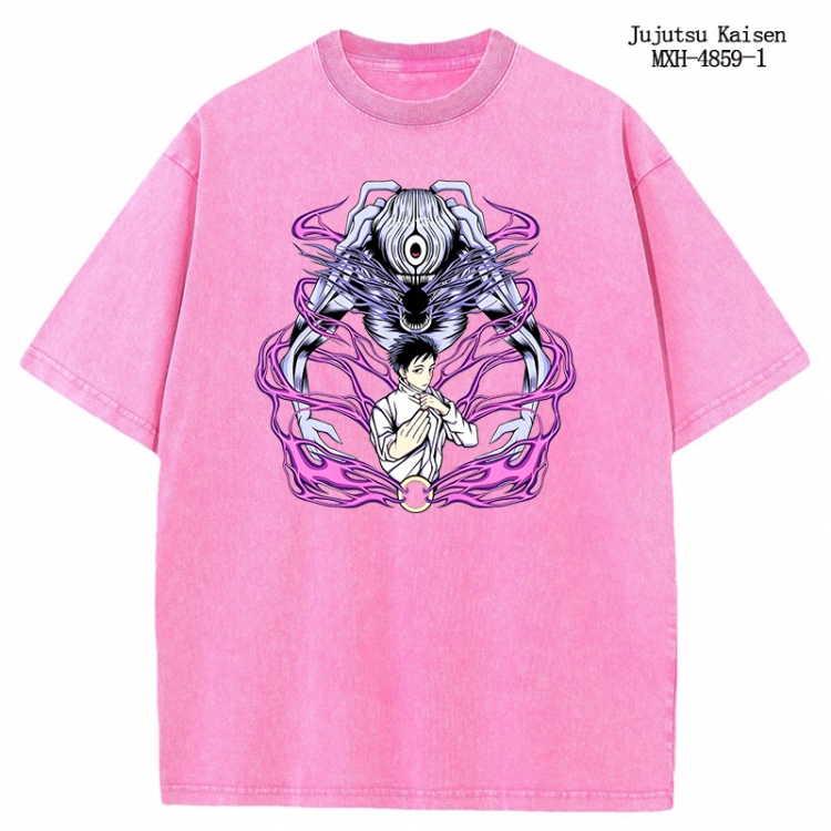 Jujutsu Kaisen Anime peripheral pure cotton washed and worn T-shirt from S to 2XL