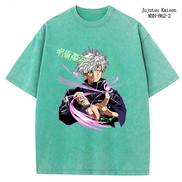 Jujutsu Kaisen Anime peripheral pure cotton washed and worn T-shirt from S to 2XL