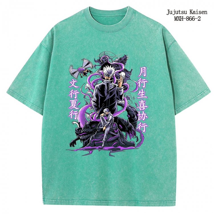 Jujutsu Kaisen Anime peripheral pure cotton washed and worn T-shirt from S to 2XL