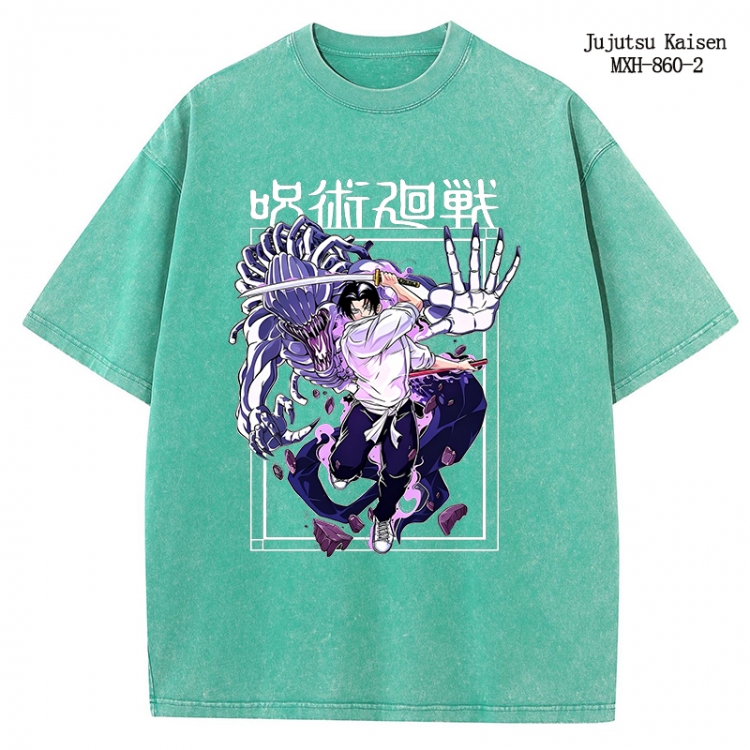 Jujutsu Kaisen Anime peripheral pure cotton washed and worn T-shirt from S to 2XL