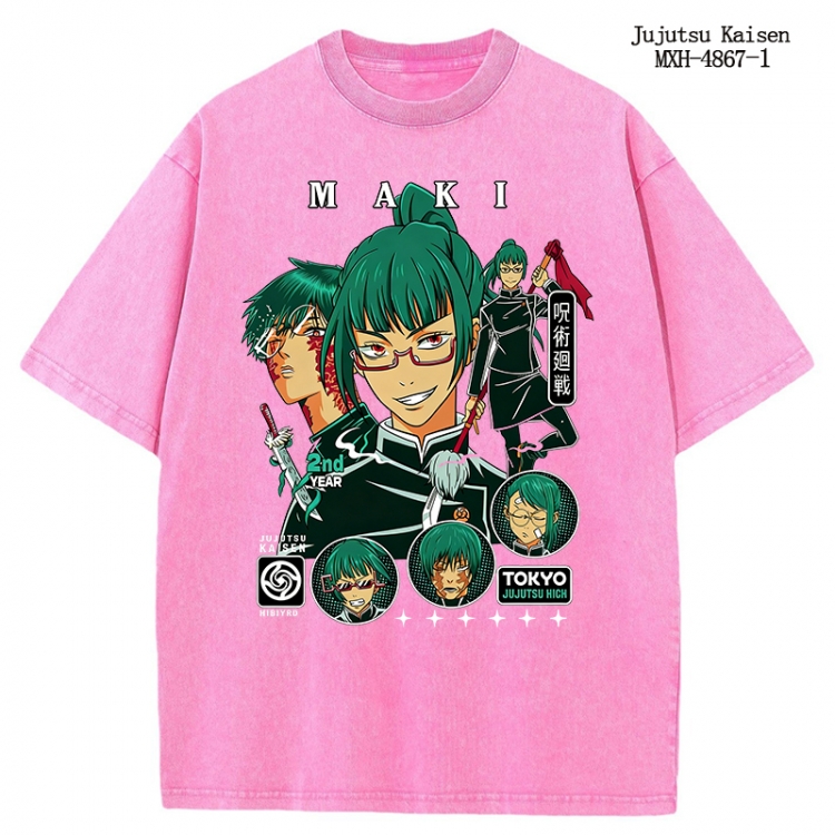 Jujutsu Kaisen Anime peripheral pure cotton washed and worn T-shirt from S to 2XL