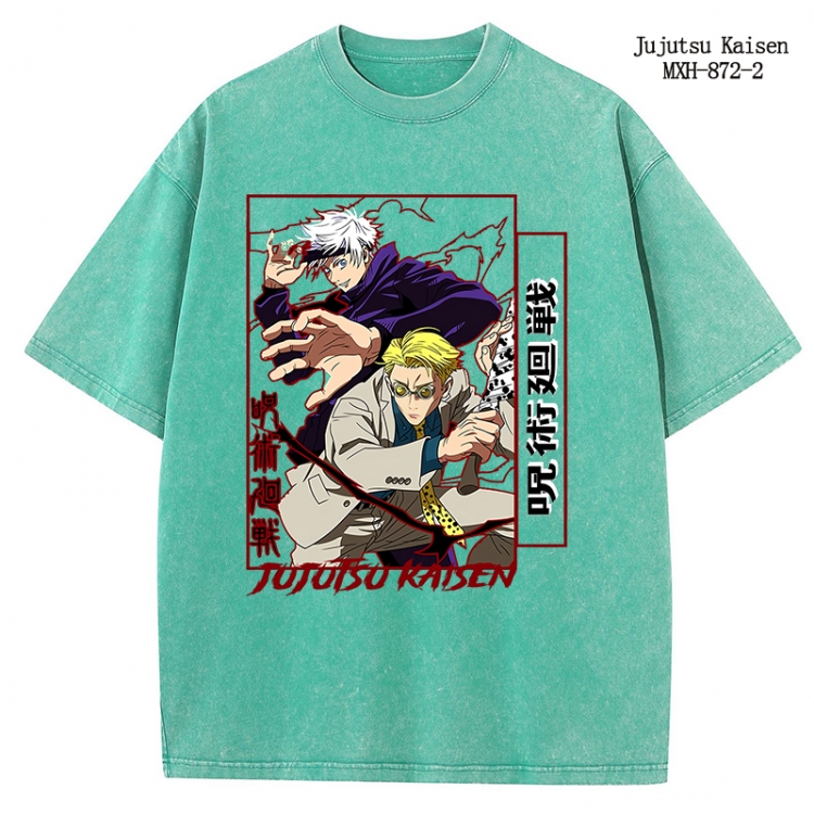Jujutsu Kaisen Anime peripheral pure cotton washed and worn T-shirt from S to 2XL