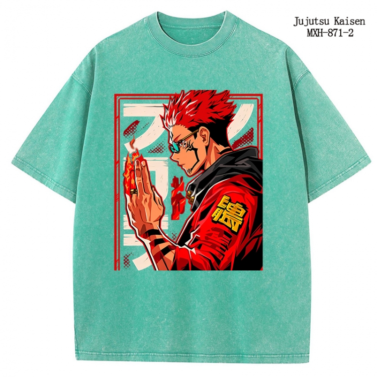 Jujutsu Kaisen Anime peripheral pure cotton washed and worn T-shirt from S to 2XL