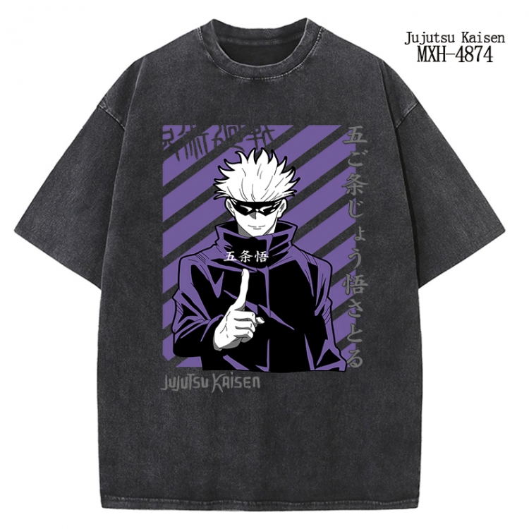 Jujutsu Kaisen Anime peripheral pure cotton washed and worn T-shirt from S to 2XL