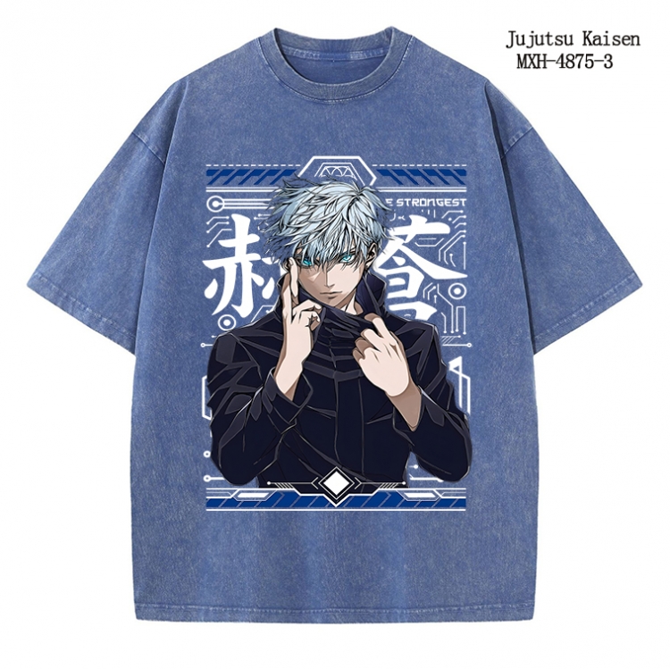 Jujutsu Kaisen Anime peripheral pure cotton washed and worn T-shirt from S to 2XL