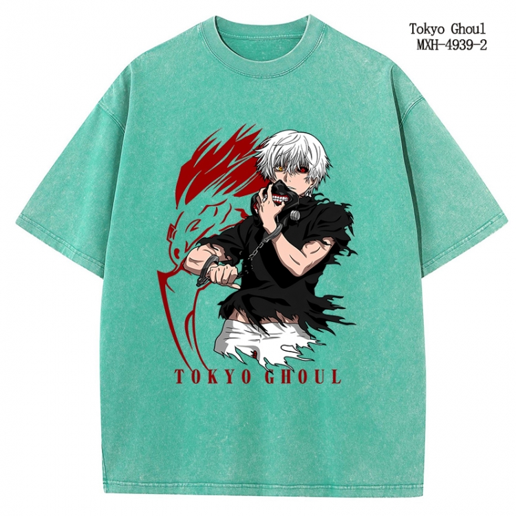 Tokyo Ghoul Anime peripheral pure cotton washed and worn T-shirt from S to 2XL