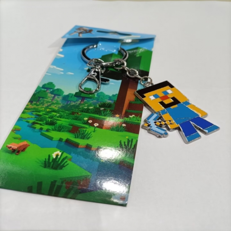 Minecraft Animation peripheral metal keychain pendant price for 5 pcs