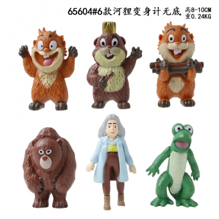 Bagged Figure Decoration Model  8-10cmcma set of 6