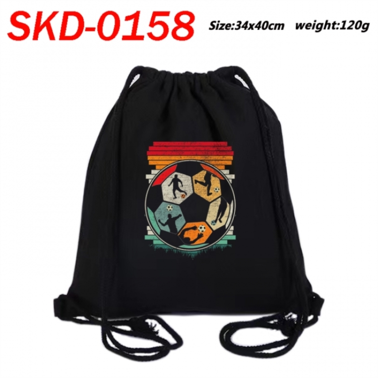 World Cup Anime Colored Drawstring Bag Backpack 40X34cm 120g
