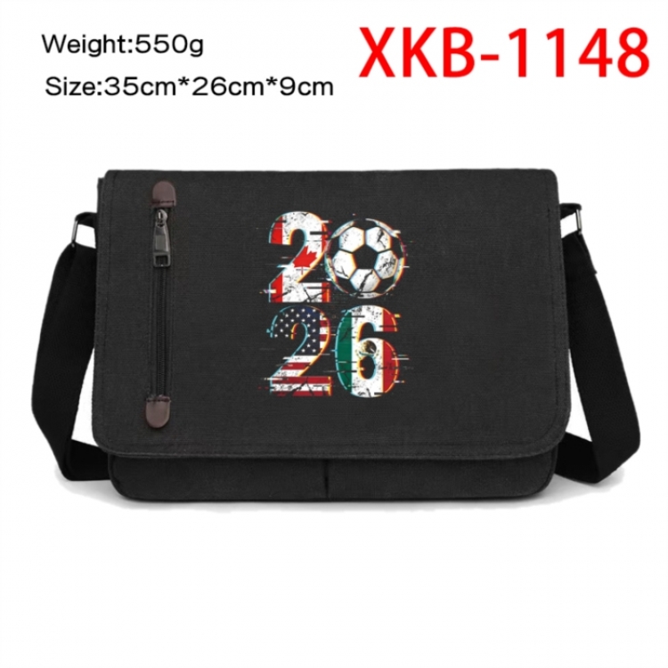 World Cup  Anime Retro Canvas Shoulder Bag Crossbody Bag Mailman Bag 35x26x9cm