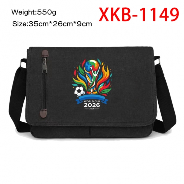 World Cup  Anime Retro Canvas Shoulder Bag Crossbody Bag Mailman Bag 35x26x9cm