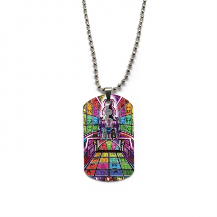 Dangan-Ronpa Anime double-sided full color printed military brand necklace price for 5 pcs
