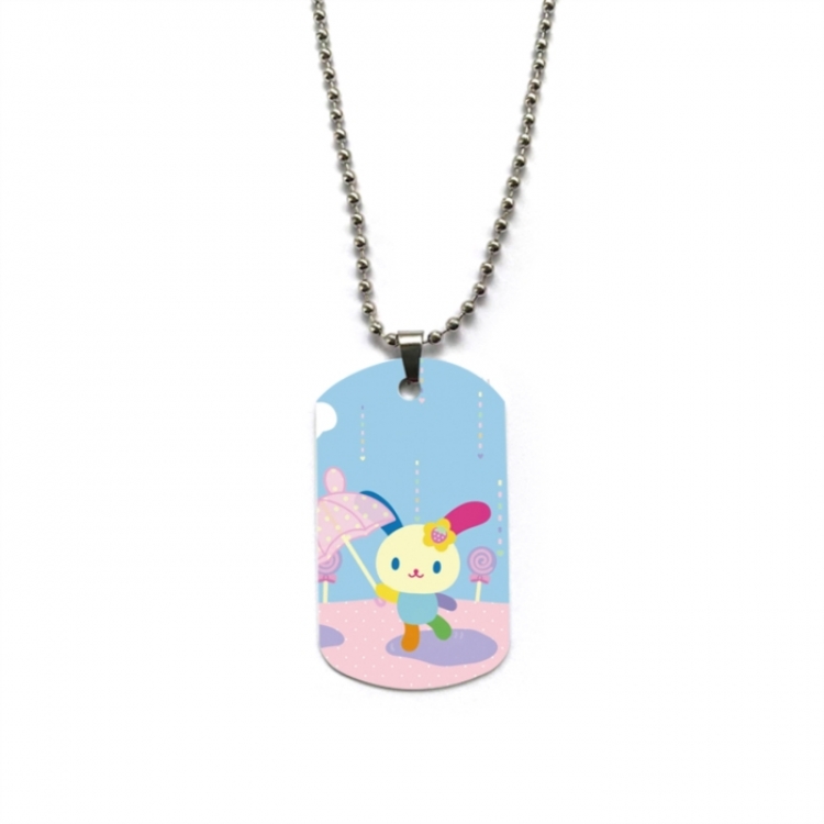 Sanrio Anime double-sided full color printed military brand necklace price for 5 pcs