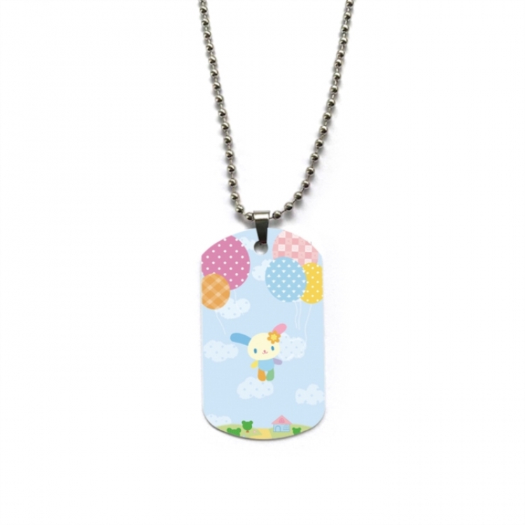 Sanrio Anime double-sided full color printed military brand necklace price for 5 pcs