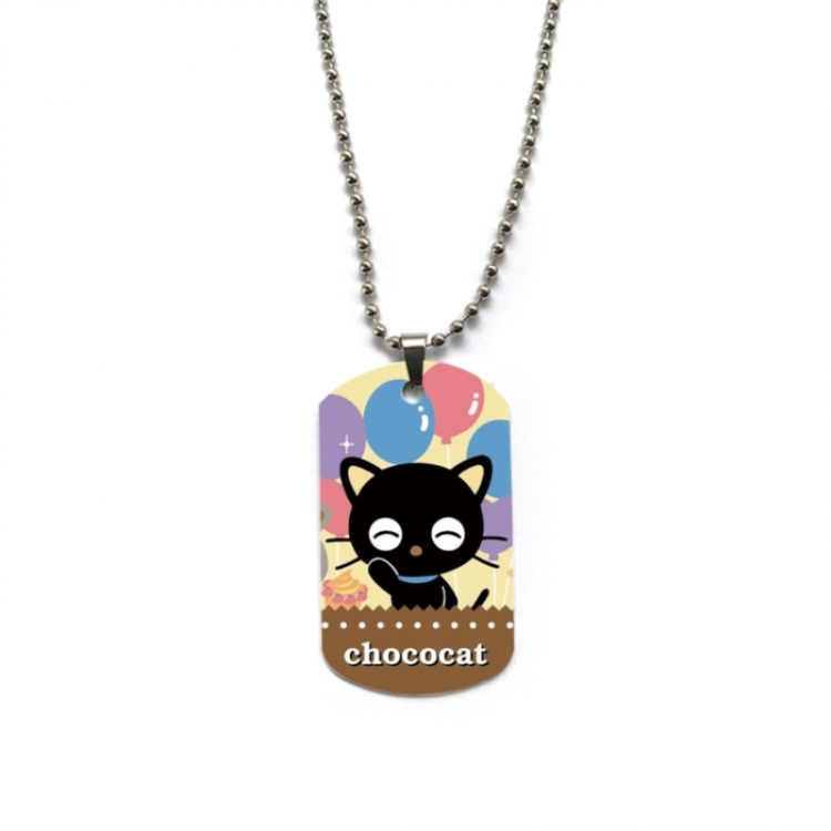 Sanrio Anime double-sided full color printed military brand necklace price for 5 pcs