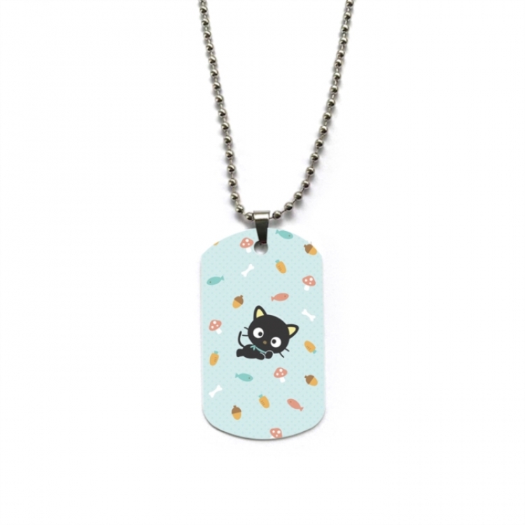 Sanrio Anime double-sided full color printed military brand necklace price for 5 pcs