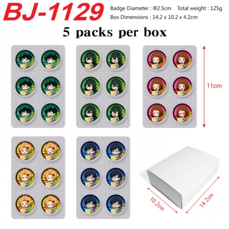 My Hero Academia Anime peripheral pill bar badge 25mm 5 packs per box