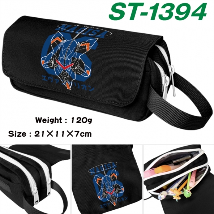 EVA Anime waterproof canvas portable double-layer pencil bag cosmetic bag 21x11x7cm