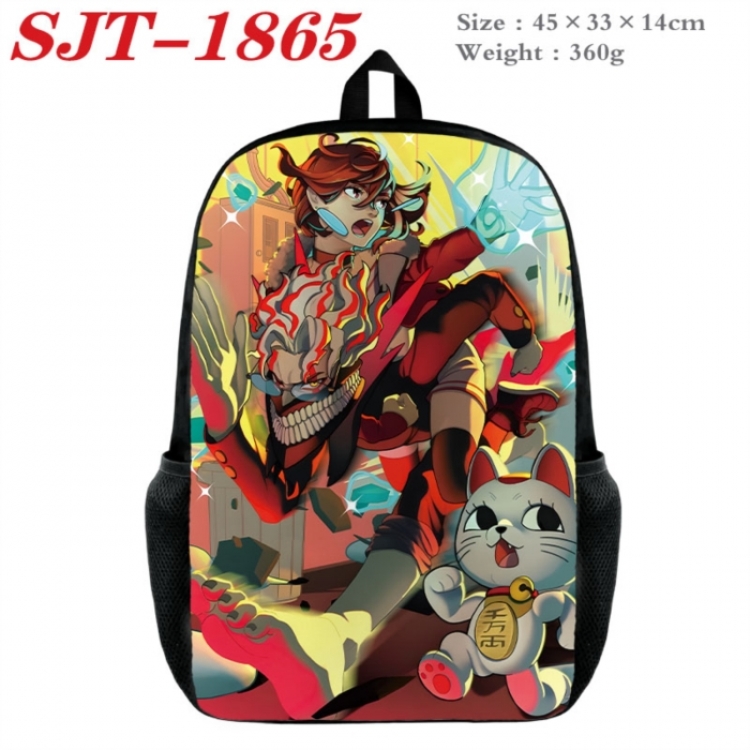 DANDADAN Anime nylon canvas backpack student backpack 45x33x14cm