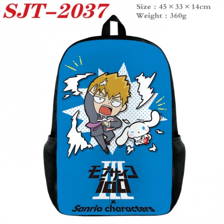 Mob Psycho 100 Anime nylon canvas backpack student backpack 45x33x14cm