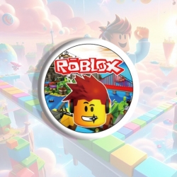 Roblox Anime tinplate brooch b...