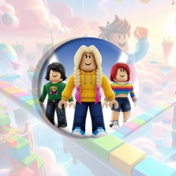Roblox Anime tinplate brooch b...