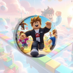 Roblox Anime tinplate brooch b...
