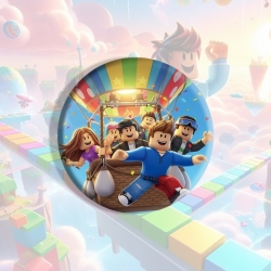 Roblox Anime tinplate brooch b...