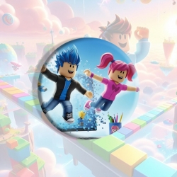 Roblox Anime tinplate brooch b...