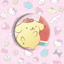 Sanrio Anime tinplate brooch b...