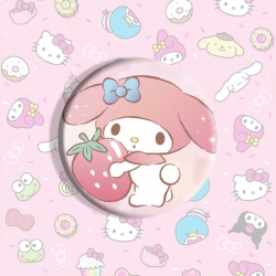 Sanrio Anime tinplate brooch b...
