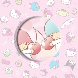 Sanrio Anime tinplate brooch b...
