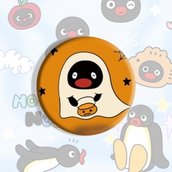 Pingu Anime tinplate brooch ba...