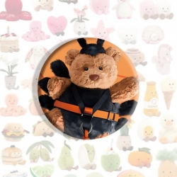 Jellycat Anime tinplate brooch...