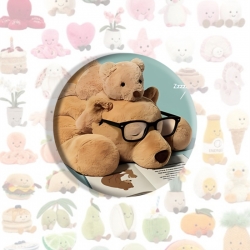 Jellycat Anime tinplate brooch...