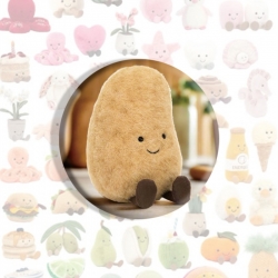 Jellycat Anime tinplate brooch...
