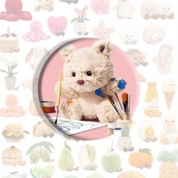 Jellycat Anime tinplate brooch...