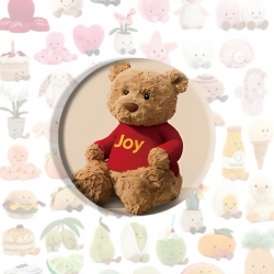 Jellycat Anime tinplate brooch...