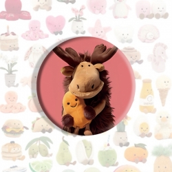Jellycat Anime tinplate brooch...